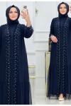 Hüma Abaya - Lacivert Lacivert