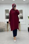 Mia Triko Tunik - Bordo Bordo